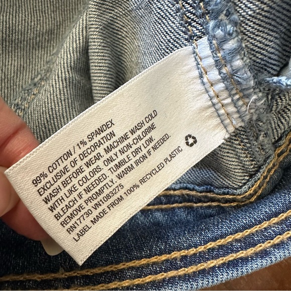 Cat & Jack Blue Denim Vest Jean Jacket kids size L 10/12 NWT - Picture 4 of 5